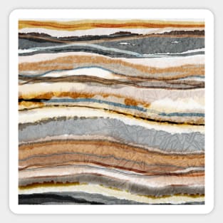 Abstract Agate Stripes Neutral Colours Magnet